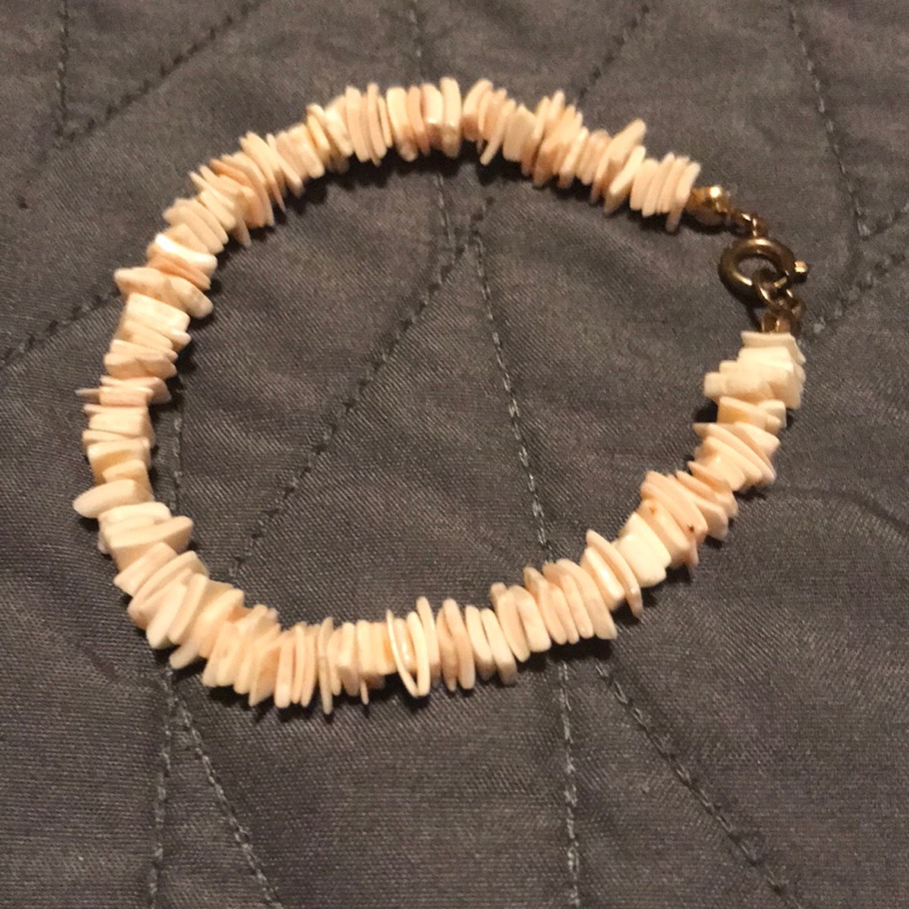 Pink shell bracelet